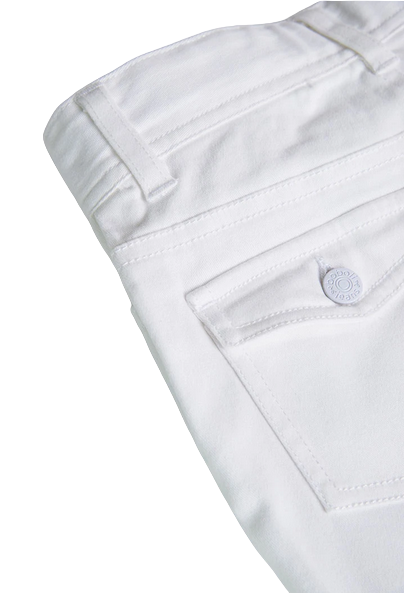 Boboli Pantalone a zampa elasticizzato per ragazza 438016 1100 bianco