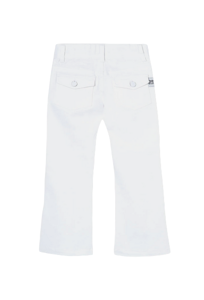 Boboli Pantalone a zampa elasticizzato per ragazza 438016 1100 bianco