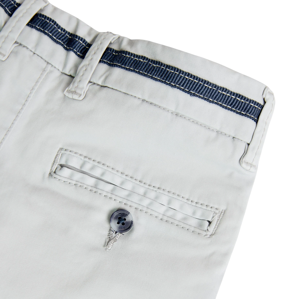 Boboli Pantalone casual in saten elasticizzato da bambino 738020 7351 grigio chiaro
