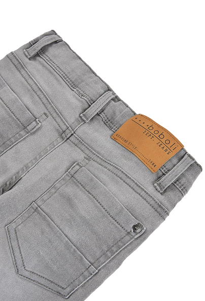 Boboli Pantalone denim elastico per ragazzo 590048 grigio