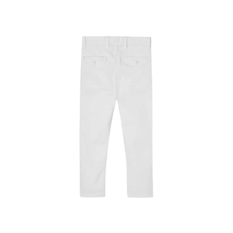 Boboli Pantaloni in raso elasticizzati da bambino 738042 1100 bianco