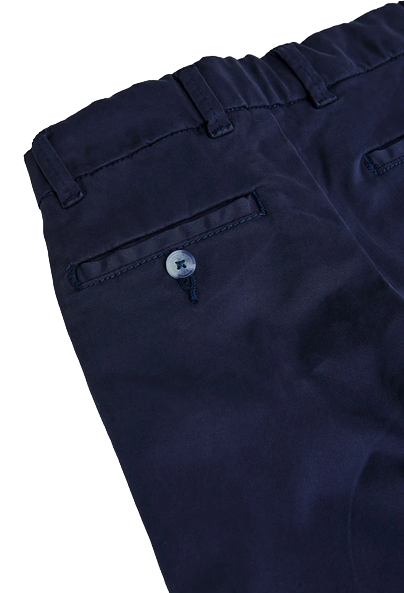 Boboli Pantaloni saten elasticizzato per ragazzi 718152 2440 blu