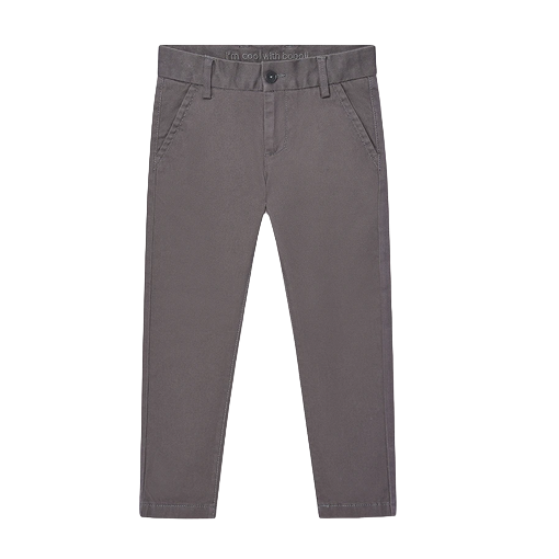 Boboli Pantaloni saten elasticizzato per ragazzo 737052 8119 grigio