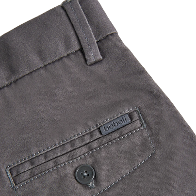 Boboli Pantaloni saten elasticizzato per ragazzo 737052 8119 grigio