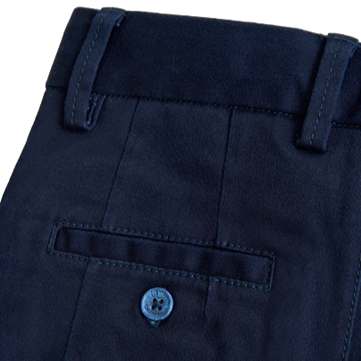 Boboli Pantaloni saten elasticizzato per ragazzo 737243 2440 blu scuro