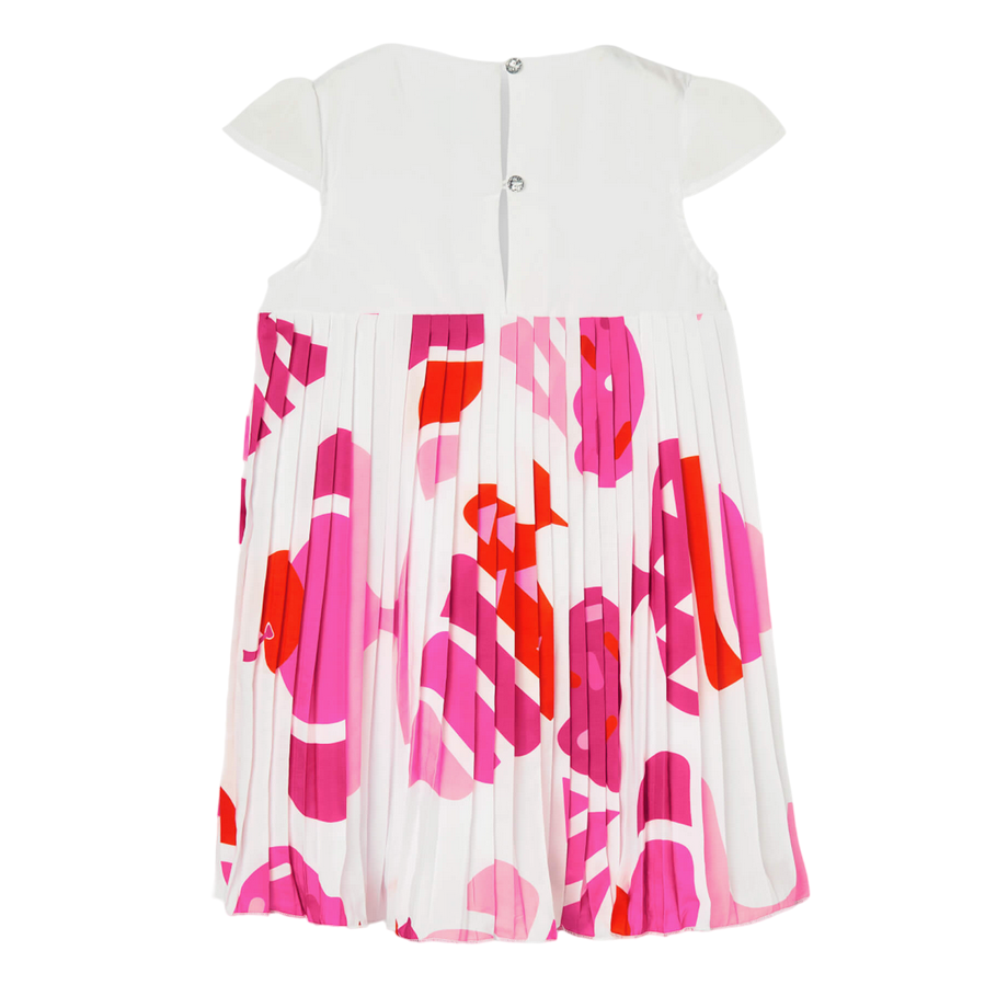 Boboli Vestito in raso da bambina e ragazza 726375-9099 bianco