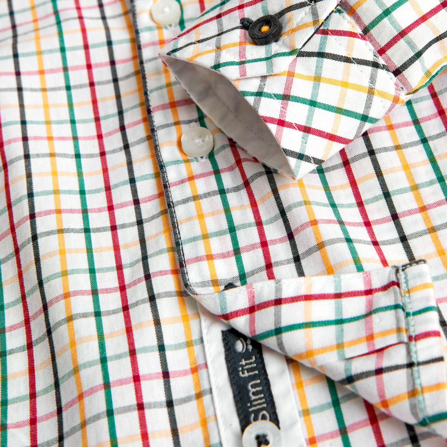 Boboli camicia popelin a quadri per infant e bambino 717331 9164 bianco