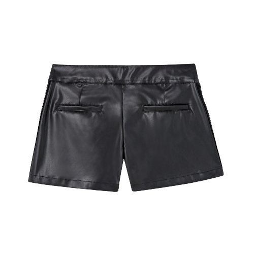 Boboli short ecopelle per ragazza 727512 890 nero