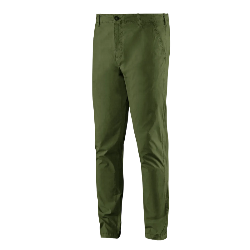 Bomboogie Pantalone Chino da uomo in Popeline di Cotone Stretch PMCARTCG1 359 oliva