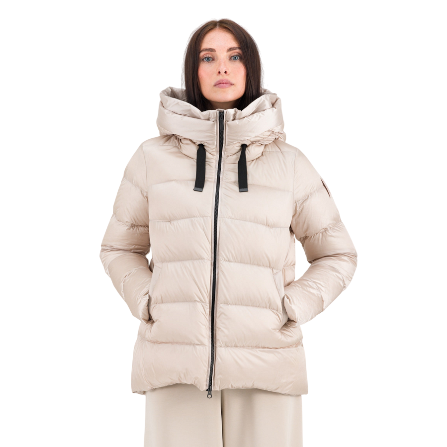 Bomboogie Piumino da donna con cappuccio Rome GW6012TDLC4 503 cristallo grigio