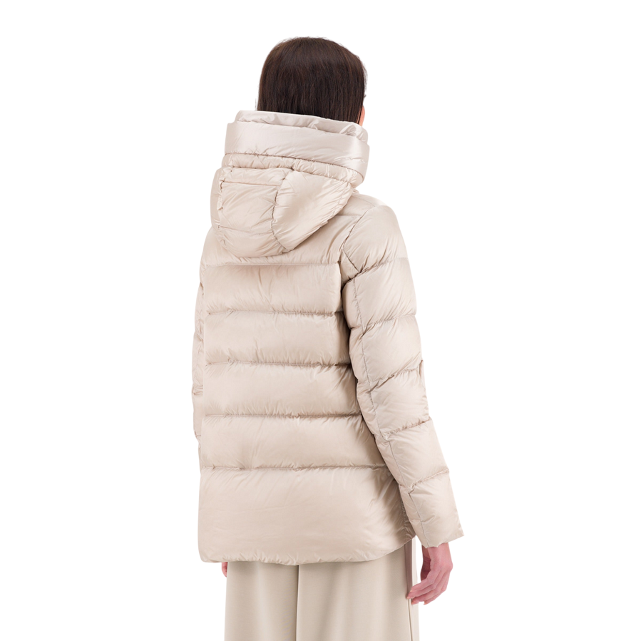 Bomboogie Piumino da donna con cappuccio Rome GW6012TDLC4 503 cristallo grigio