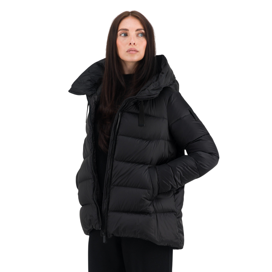 Bomboogie Piumino da donna con cappuccio Rome GW6012TDLC4 90 nero