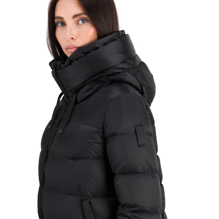 Bomboogie Piumino da donna con cappuccio Rome GW6012TDLC4 90 nero