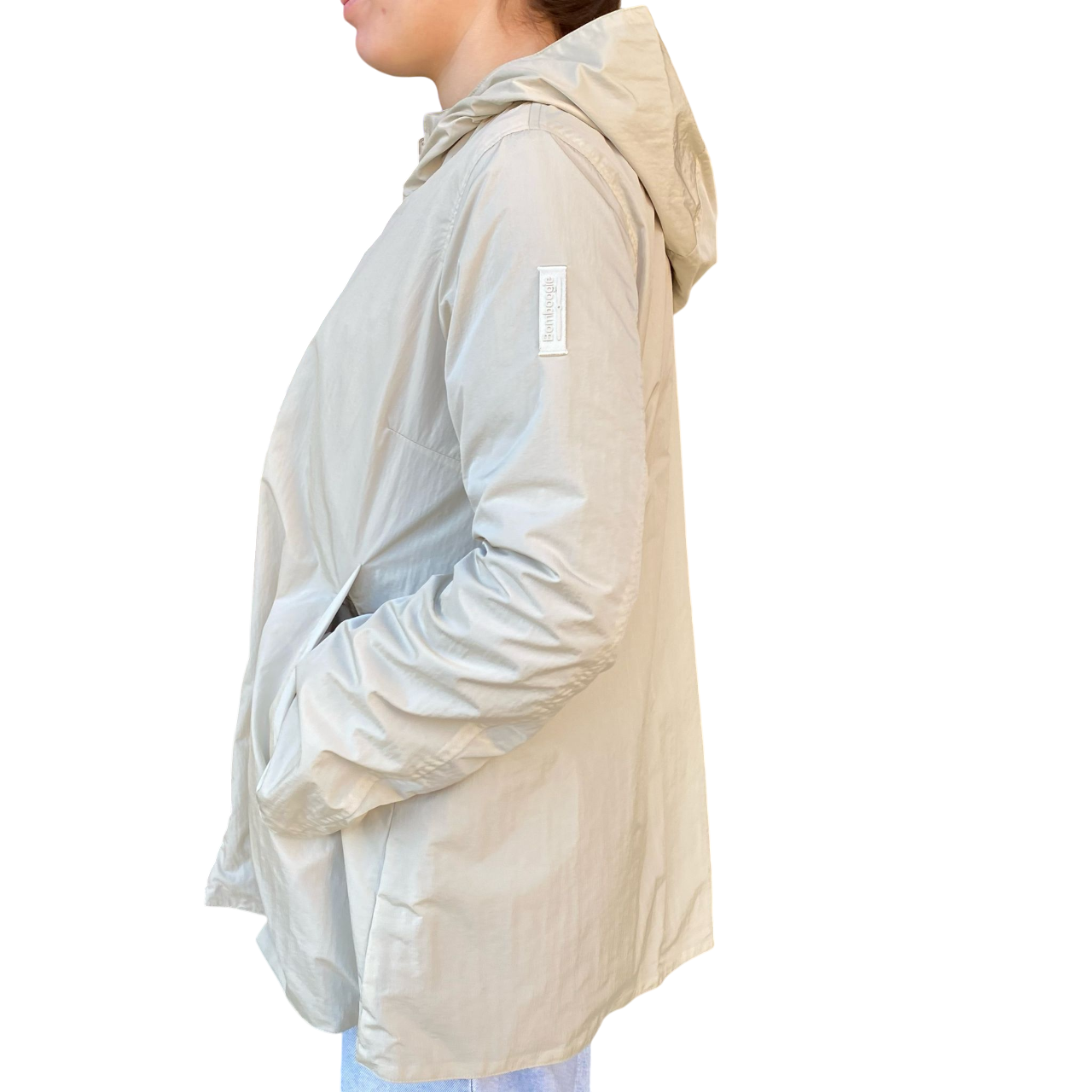 Bomboogie giubbino reversibile da donna con cappuccio GW8930TWRP5 015 gesso-grigio