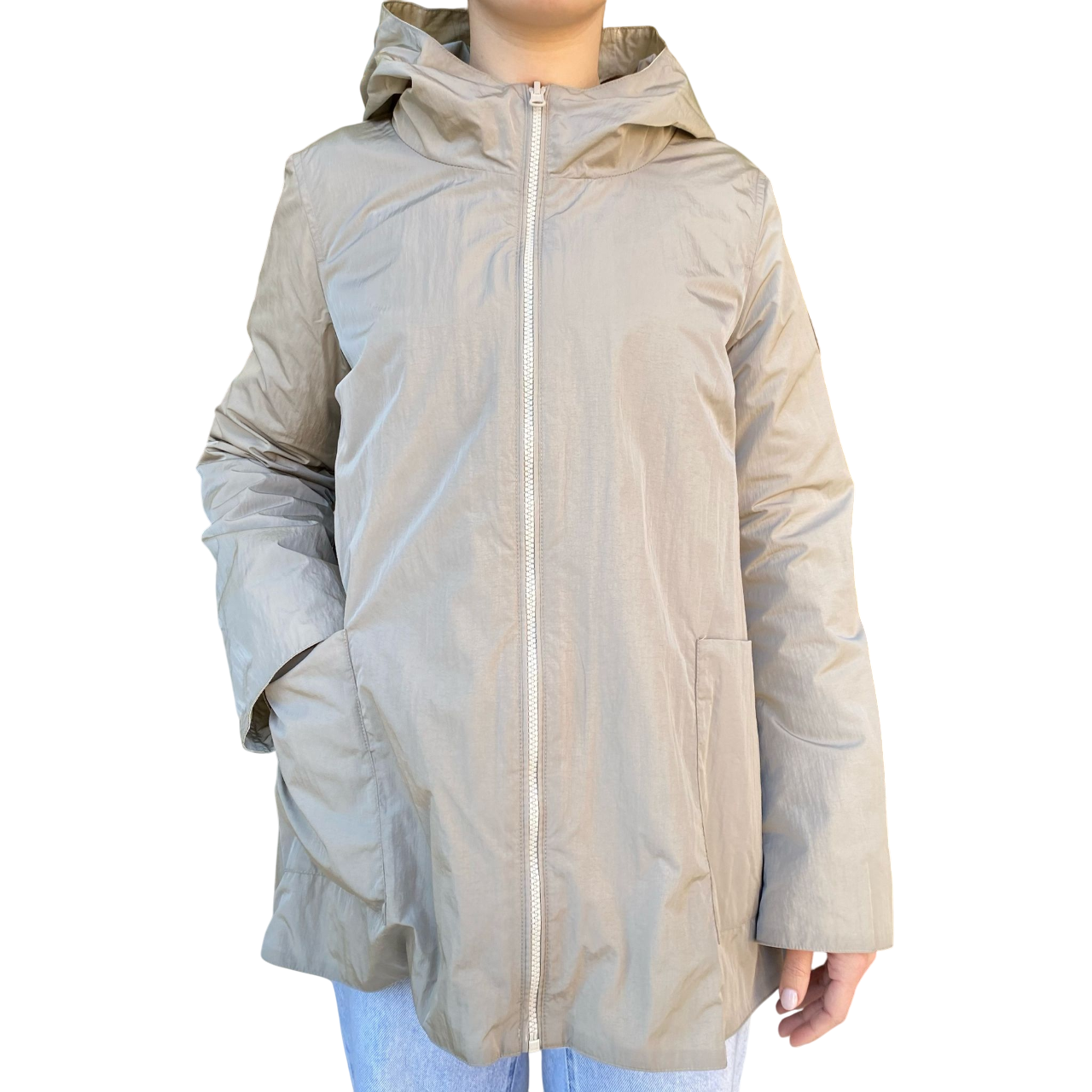 Bomboogie giubbino reversibile da donna con cappuccio GW8930TWRP5 015 gesso-grigio