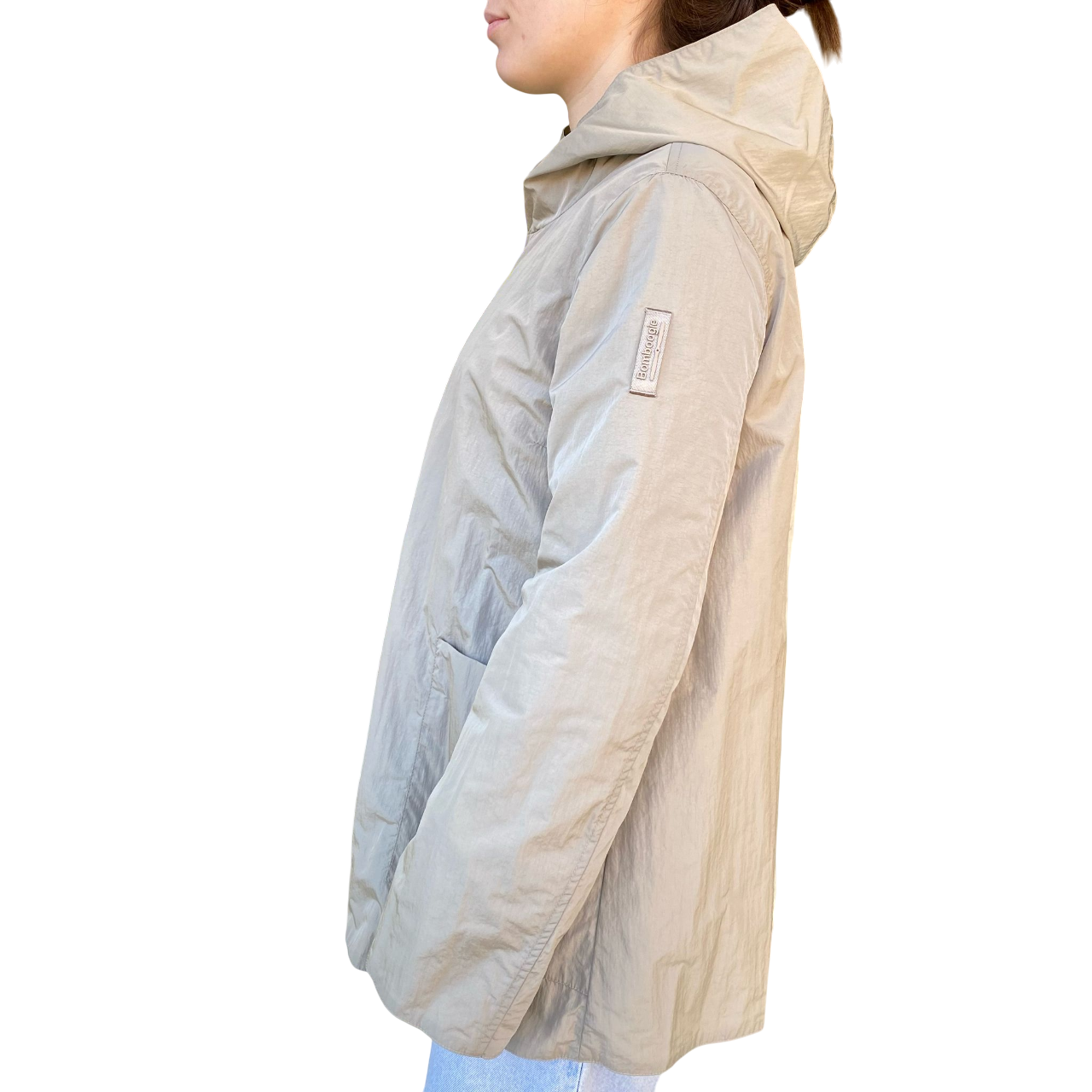 Bomboogie giubbino reversibile da donna con cappuccio GW8930TWRP5 015 gesso-grigio