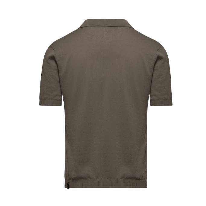 Bomboogie maglia polo da uomo con colletto lino e cotone MM9030TKLC5 596 nocciola1