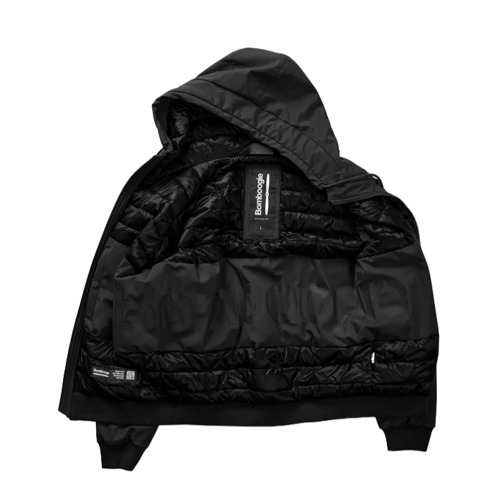 Bomboogie bomber imbottito con cappuccio da uomo JM8073TNSR3 90 nero