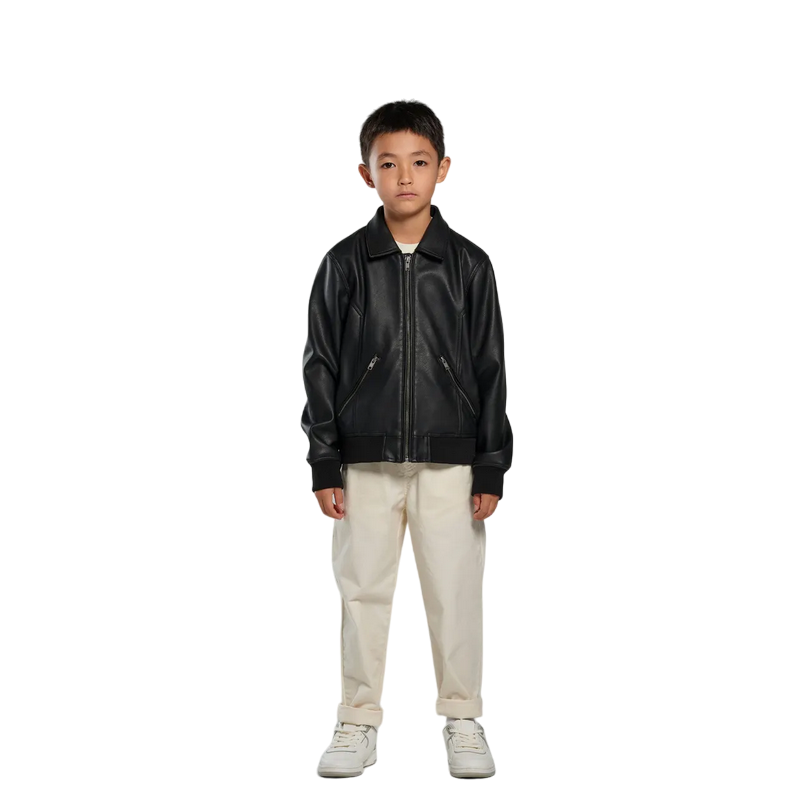 Bomboogie giacca bomber in ecopelle da ragazzo JKKELTPUS4 297 blu
