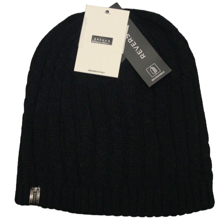 Brekka cappellino da donna a cuffia reversibile BRFK2279 nero. Taglia Unica