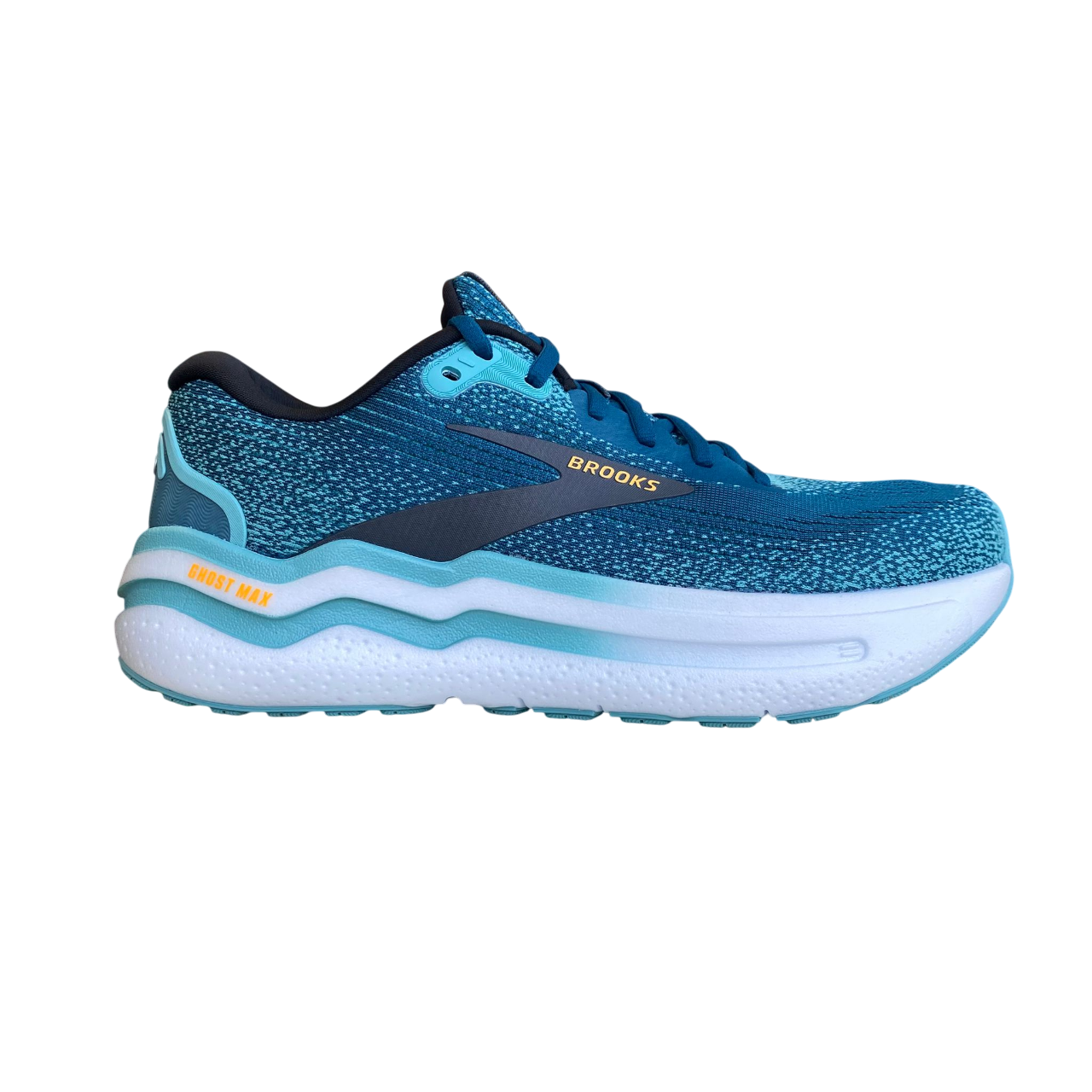 Brooks scarpa da corsa da uomo Ghost Max 2 1104311D 431 blu marocchino-acqua-arancione
