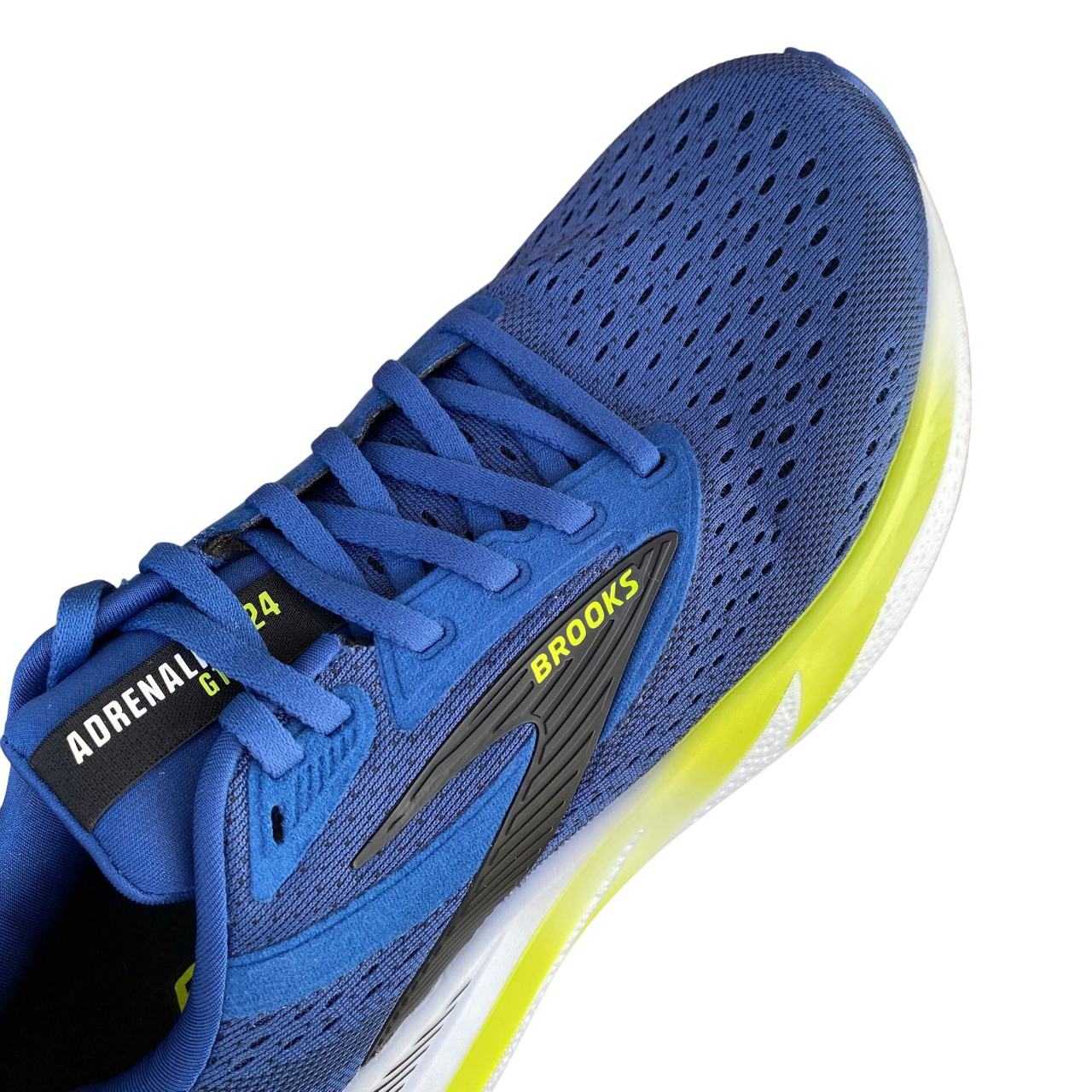 Scarpa da corsa Brooks Adrenaline GTS 24 con supporto dinamico per running, modello 1104371D-425, vista punta