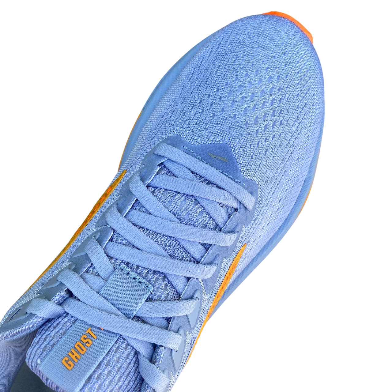 Brooks Ghost 17 tomaia engineered mesh celeste traspirante donna