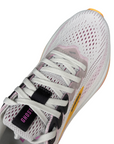 Scarpe running Brooks Ghost 17 da donna colore ostrica-albicocca vista dall'alto con dettaglio tomaia e lacci