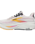 Scarpe running Brooks Ghost 17 da donna colore ostrica-albicocca vista laterale interna con dettaglio ammortizzazione