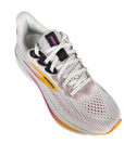 Scarpe running Brooks Ghost 17 da donna colore ostrica-albicocca vista dall'alto con dettaglio tomaia e lacci