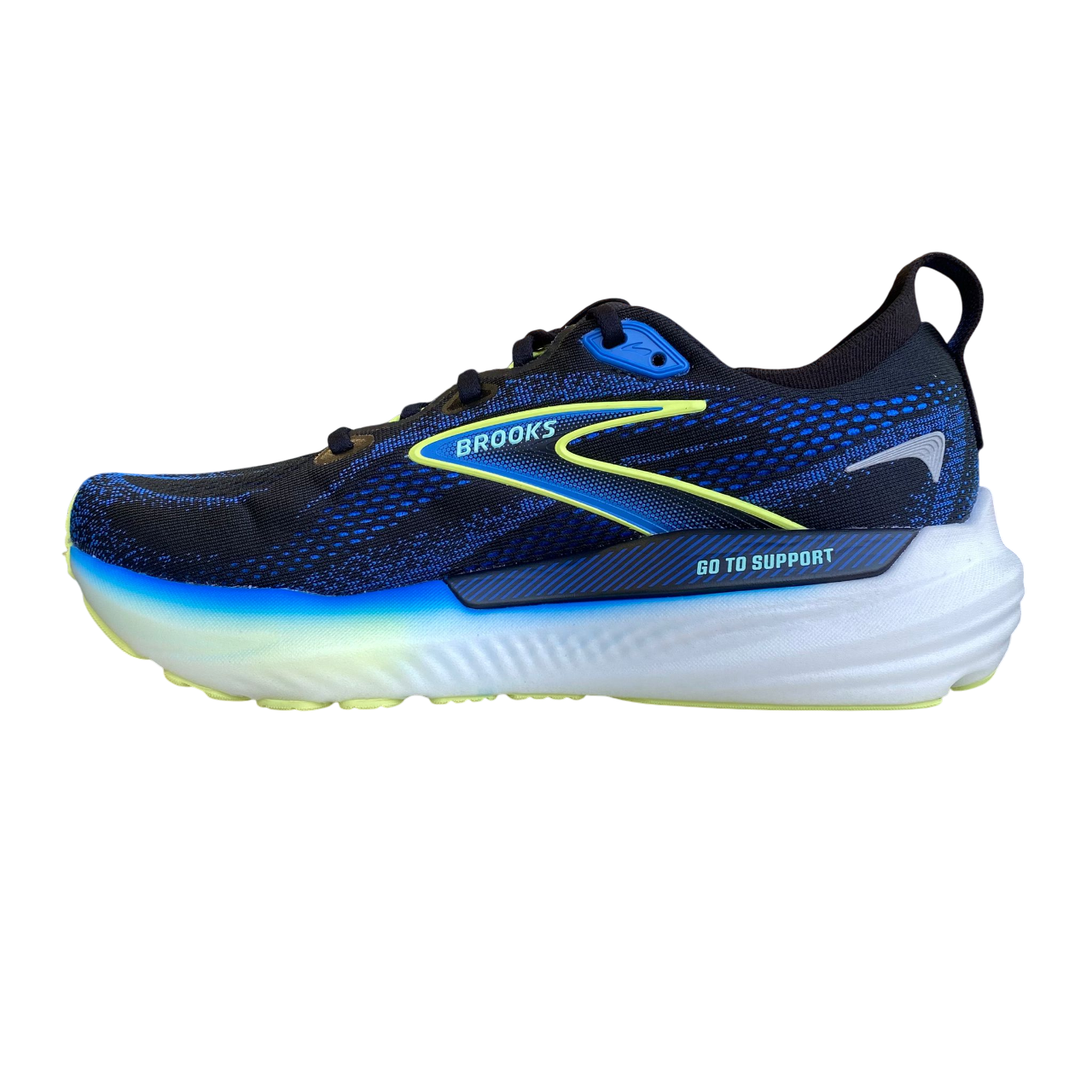 Brooks Glycerin GTS 22 1104461D 002 Scarpe Running Uomo Nero-Cobalto-Giallo