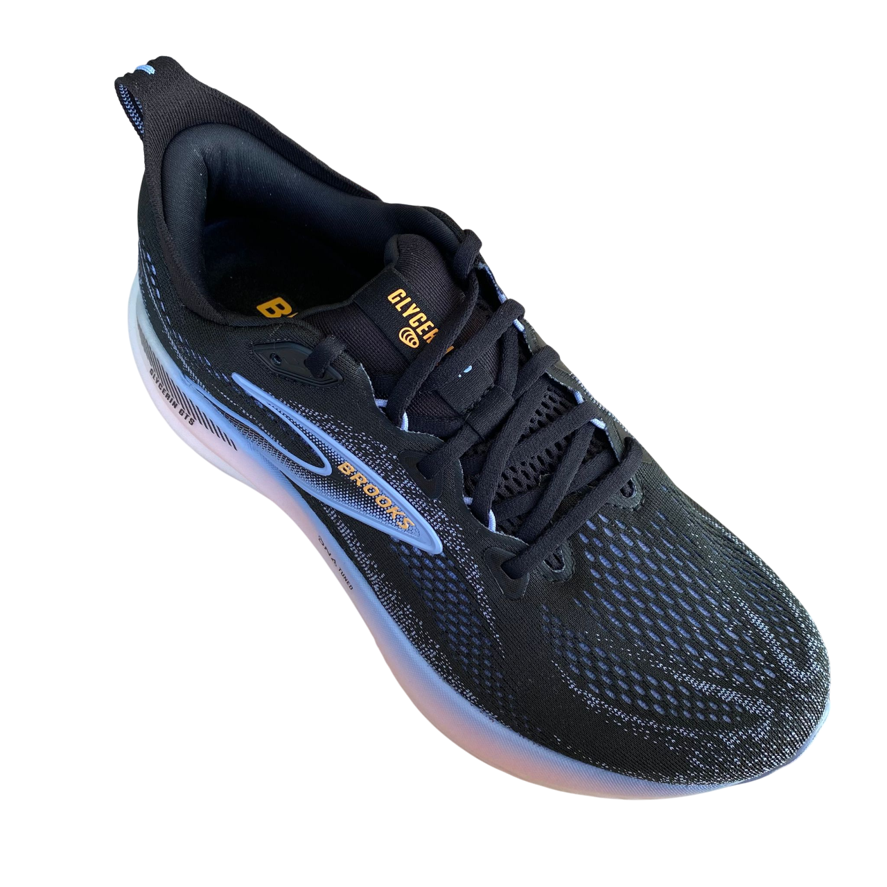 Scarpa da corsa uomo Brooks Glycerin GTS 22 con ammortizzazione superiore, modello 1104461D-063, vista dall'alto