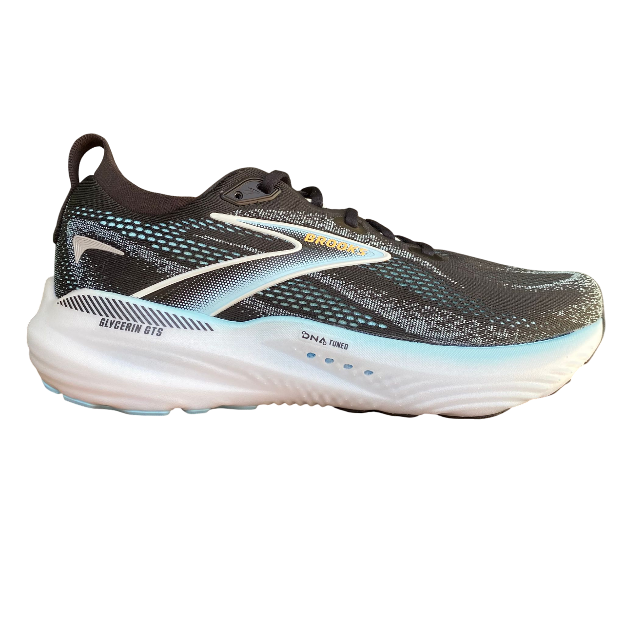 Scarpa da corsa uomo Brooks Glycerin GTS 22 con ammortizzazione superiore, modello 1104461D-063, esterno