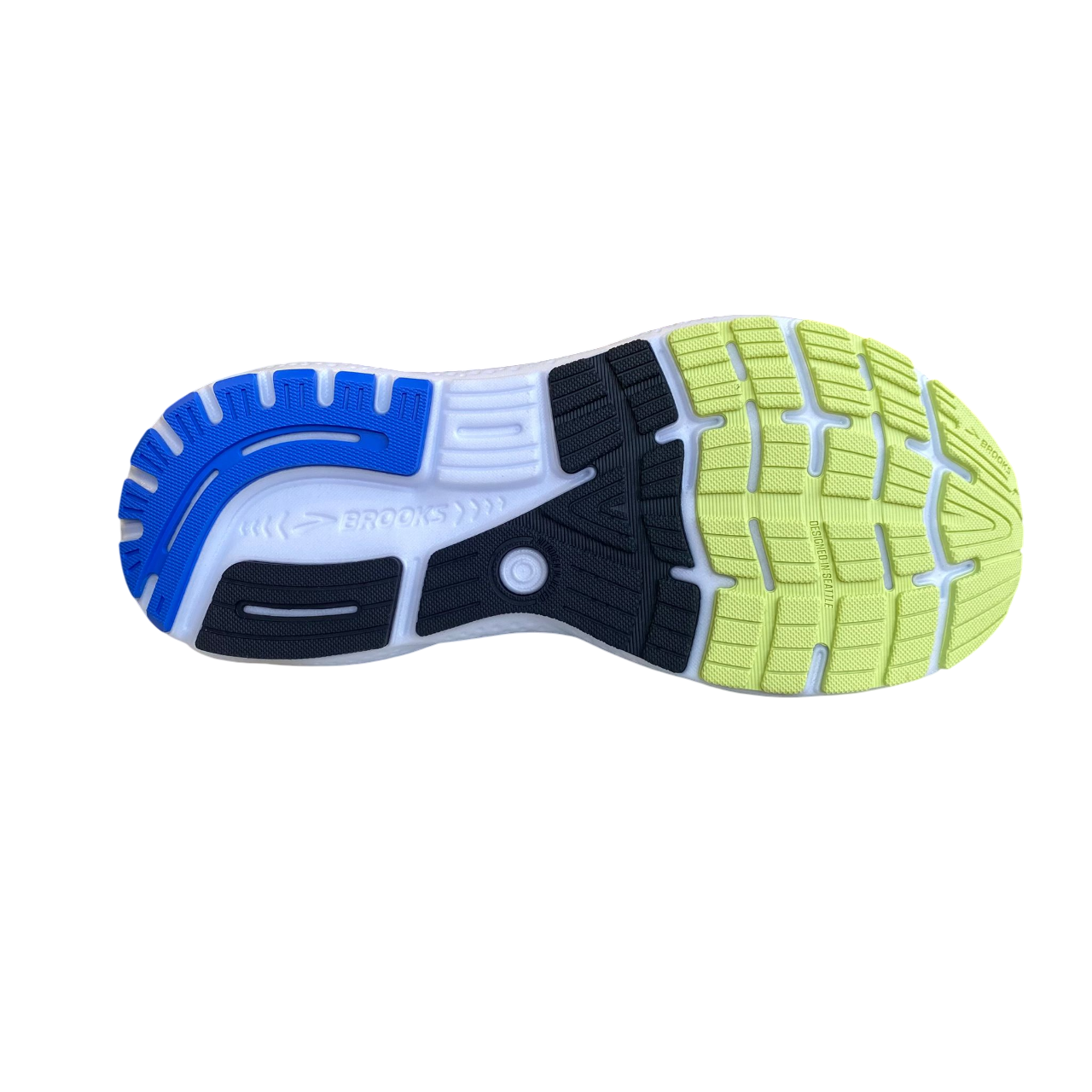 Brooks scarpa da corsa da uomo Ghost 16 1104181D 002 nero-cobalto-giallo