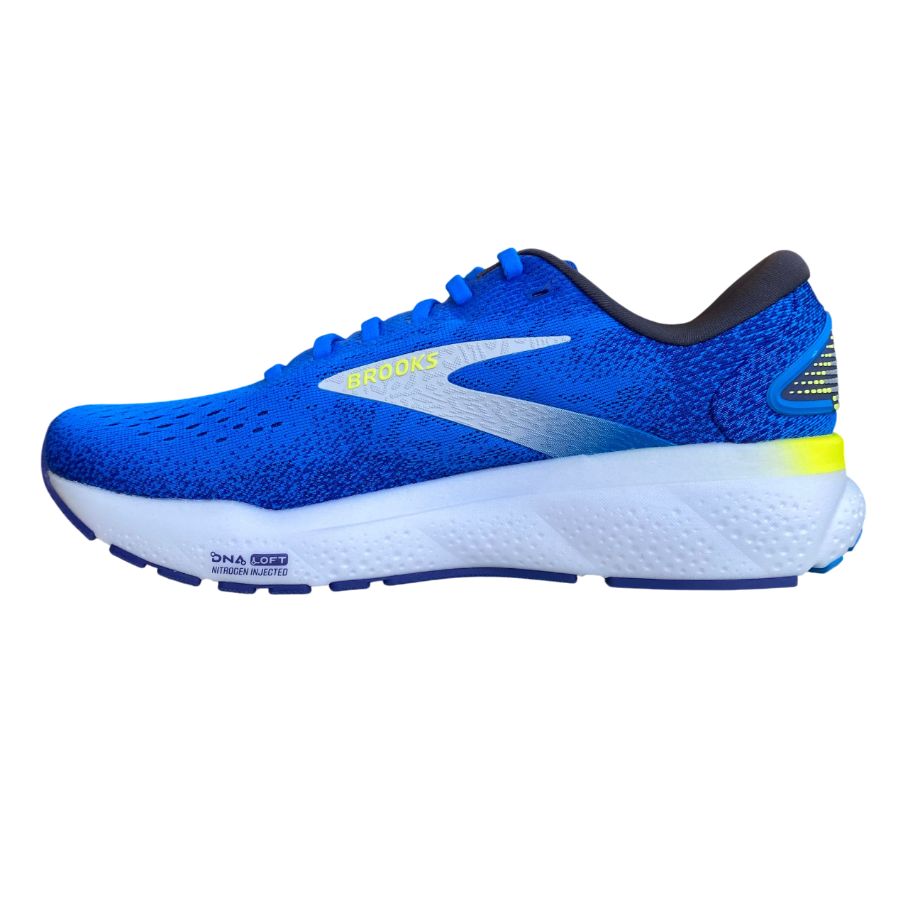 Brooks scarpa da corsa da uomo Ghost 16 1104181D 421 azzurro-blu-giallo