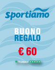 Buono Regalo € 60,00 sportiamo gift card fronte
