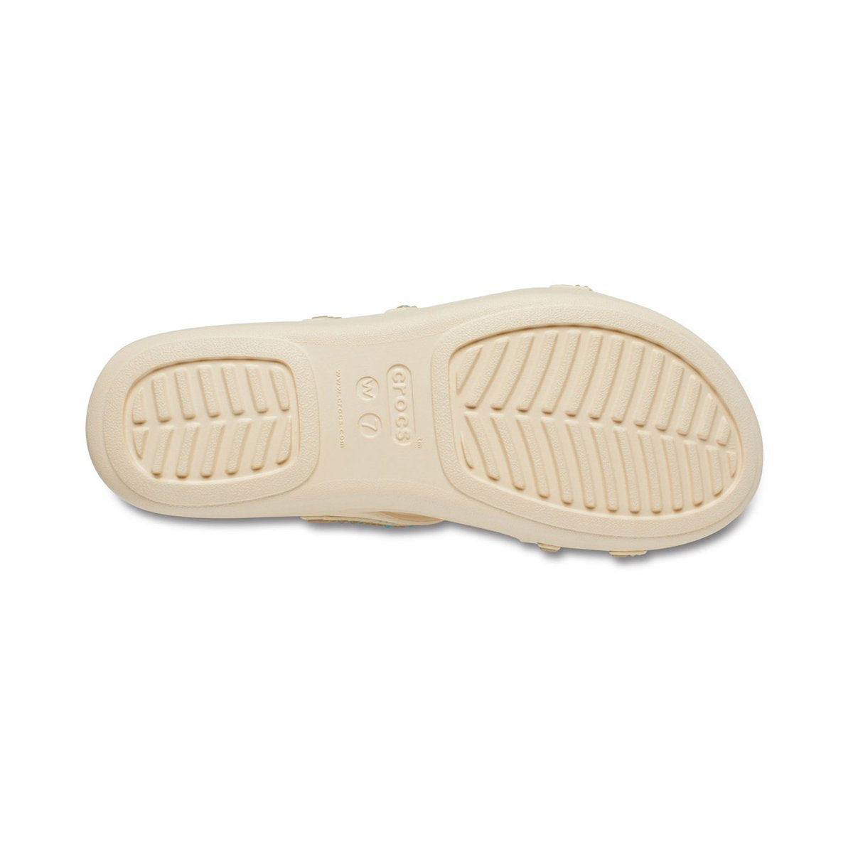 Crocs sandalo da donna Boca Medallion Strappy Wedge W207431-108 vanilla