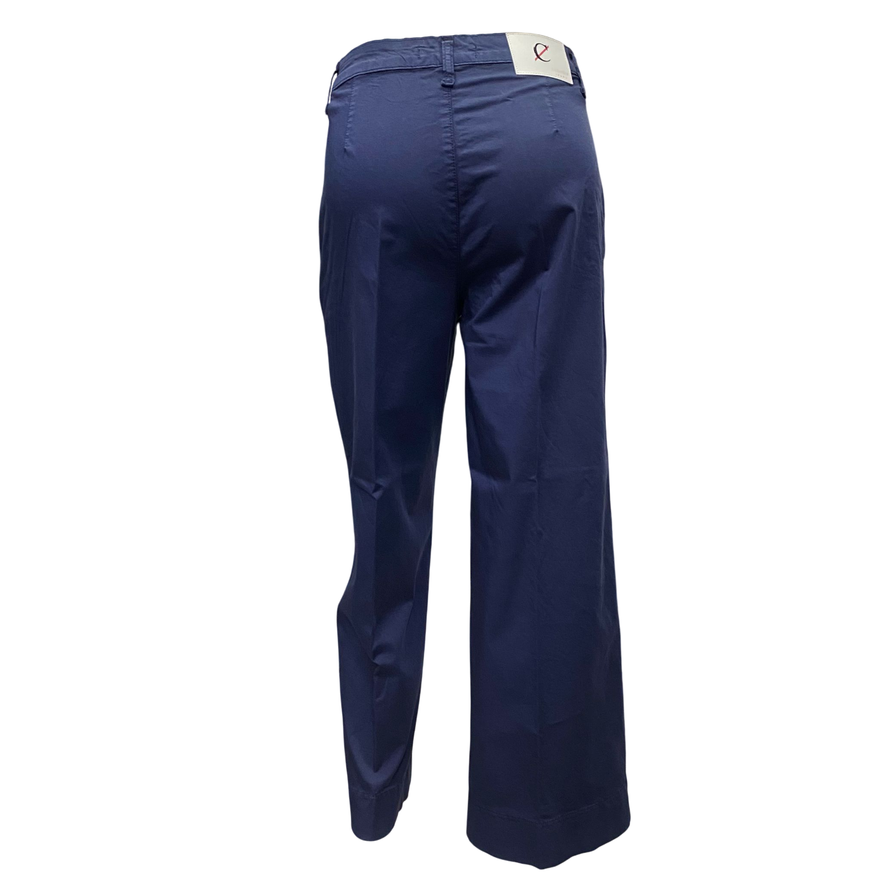 CafèNoir pantalone culotte da donna in tinto capo c7JP0226 B020 blu