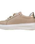 CafèNoir scarpa sneakers da donna con gioiello sui lacci c1DE1032 nocciola1
