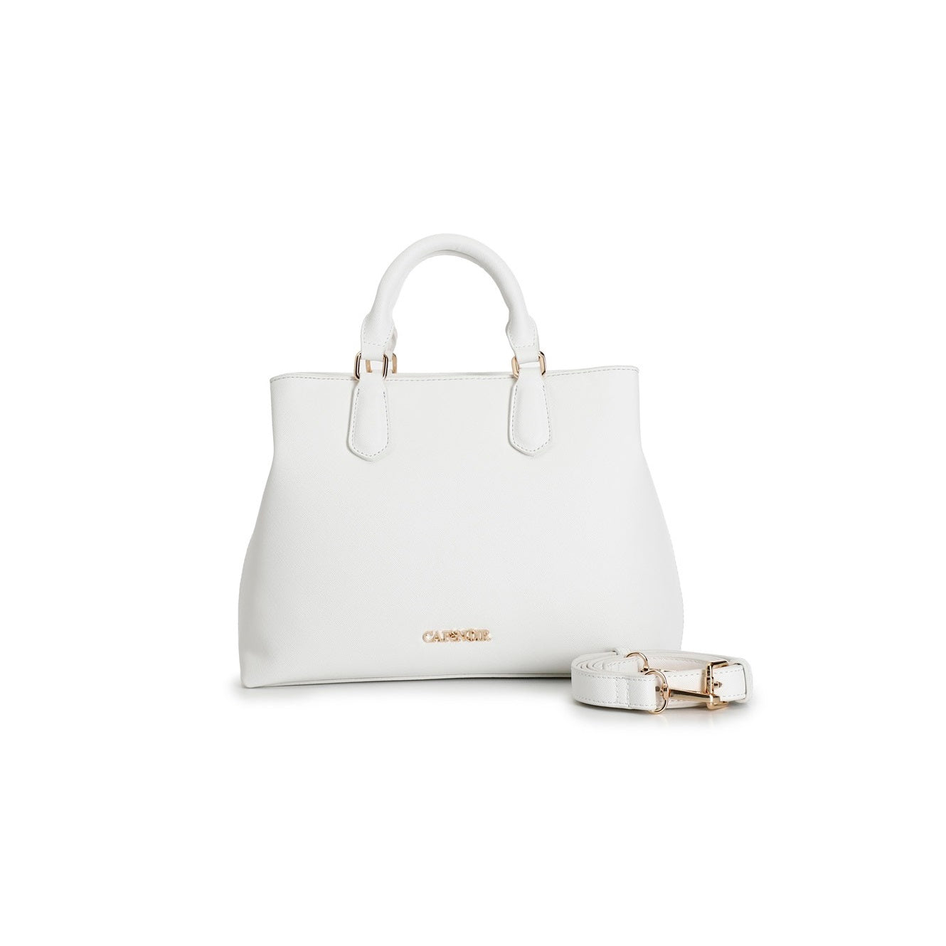CafèNoir Borsa Bauletto in materiale effetto saffiano C3JV0075 W001 bianco