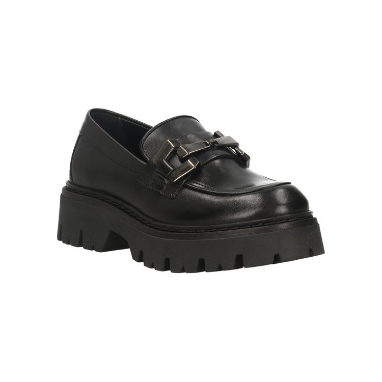 CafèNoir Scarpa Mocassino in pelle con morsetto da donna C1FM1011 N001 nero