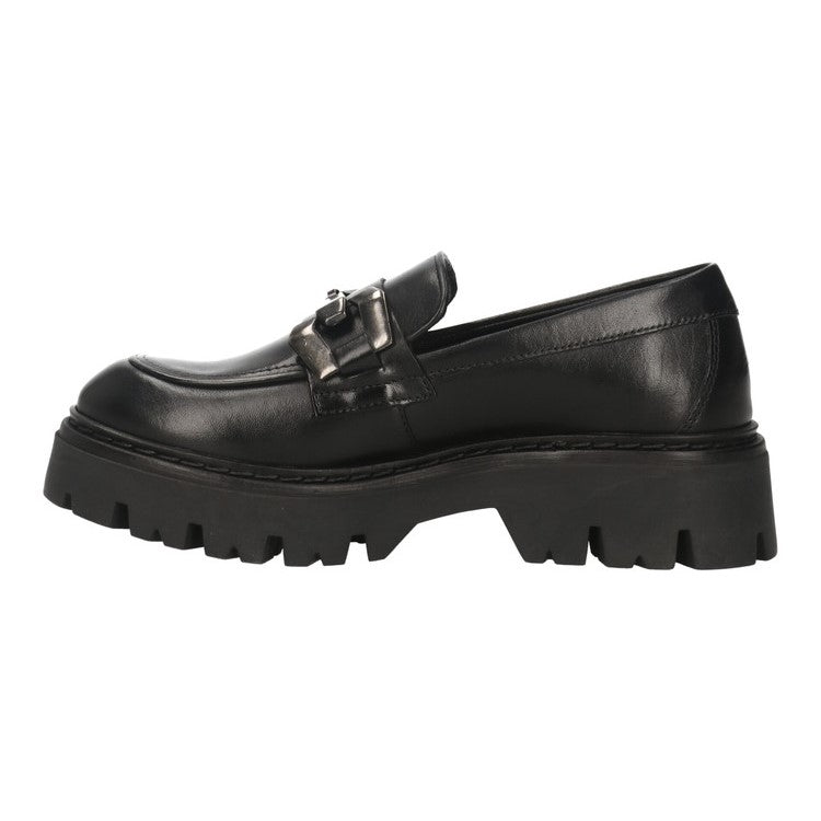 CafèNoir Scarpa Mocassino in pelle con morsetto da donna C1FM1011 N001 nero