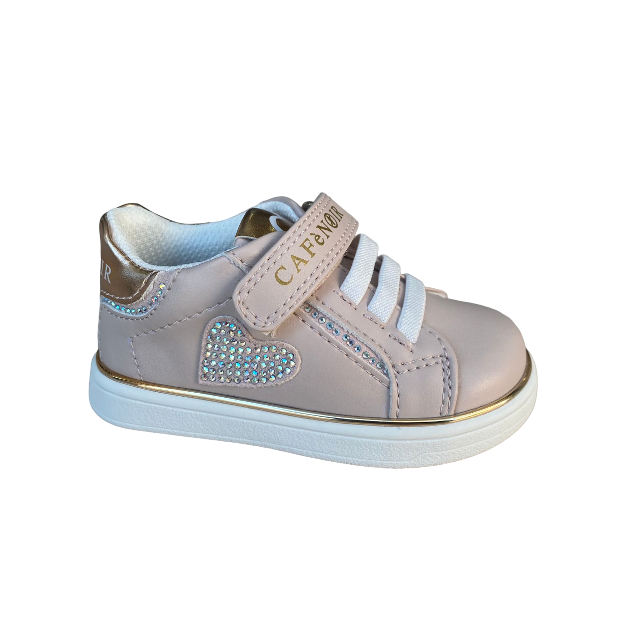 Cafè Noir scarpa da bambina con laccio elastico e velcro C-2540p rosa