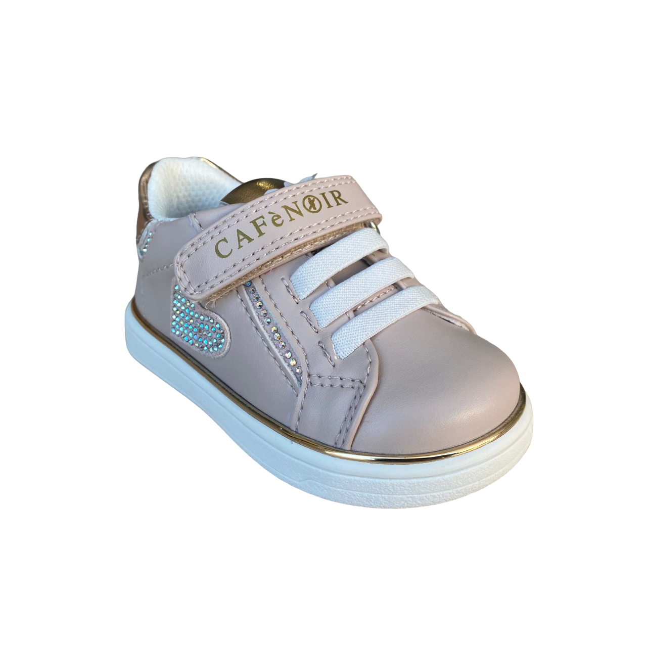 Cafè Noir scarpa da bambina con laccio elastico e velcro C-2540p rosa