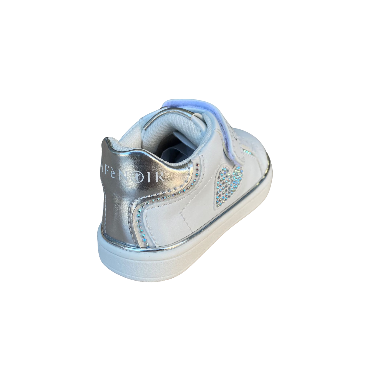 Cafè Noir scarpa da bambina con laccio elastico e velcro C-2540w bianco