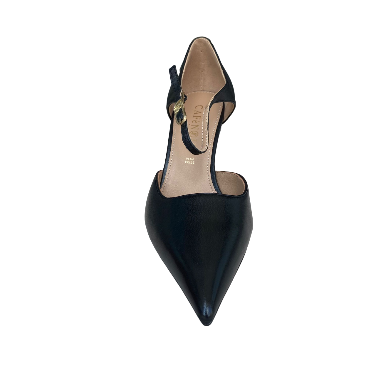 CafèNoir scarpa decoltè da donna spezzata in pelle C1NA4041 N001 nero