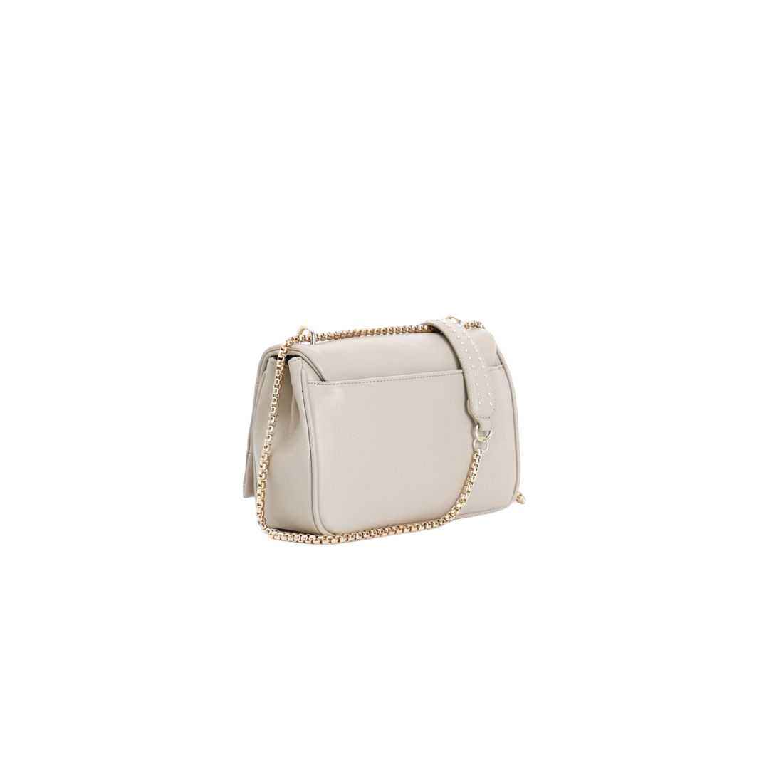 Cafènoir borsa con pattina con microrivetti applicati C3NG0722 M005 tortora