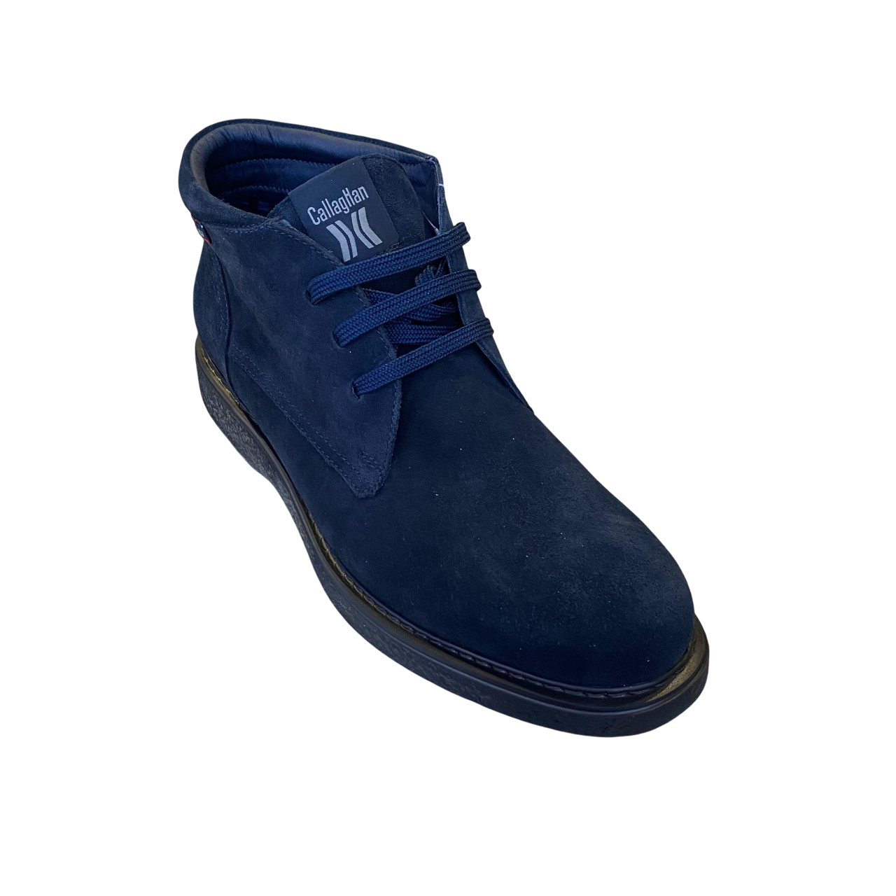 CallagHan scarpa polacchino da uomo in Scotchgard 3M Ante 12302 blu
