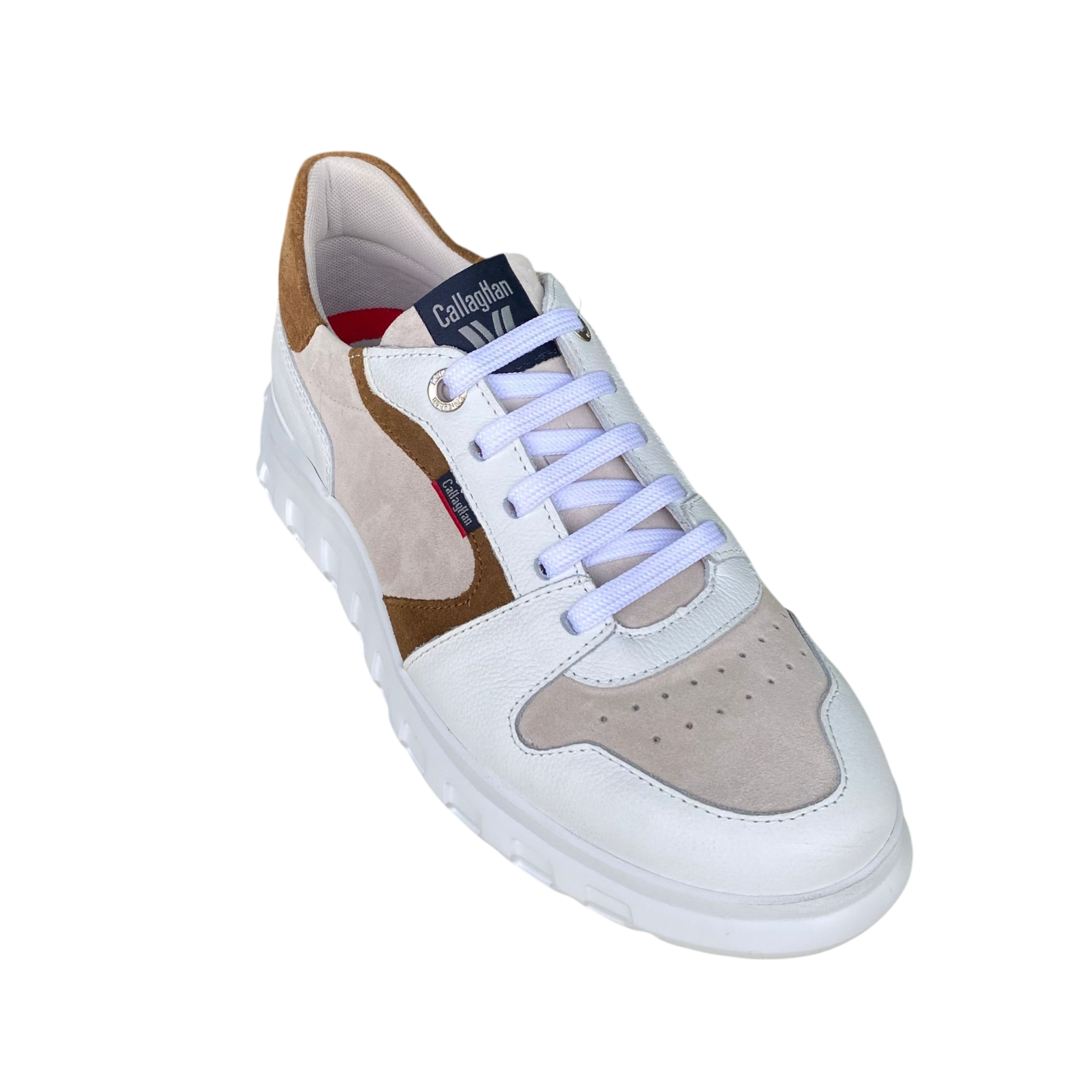 CallagHan scarpa sneakers da uomo Floty Squalo 2 55301 bianco-beige