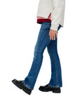 Calvin Klein Jeans Mid Rise Flared per Ragazza - Stile Flared a Vita Media - vista laterale